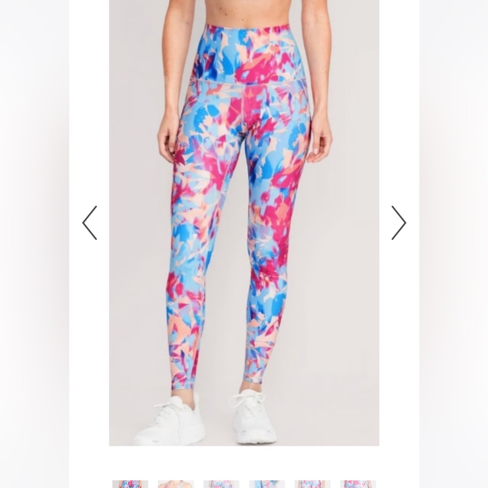 Old Navy power soft Multicolor Floral pring Leggings